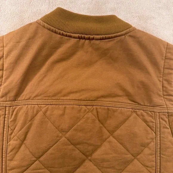 Carhartt Quilted Canvas Utility Vest Brown Workwear Gorpcore Youth XL/Women's S - Picture 12 of 12